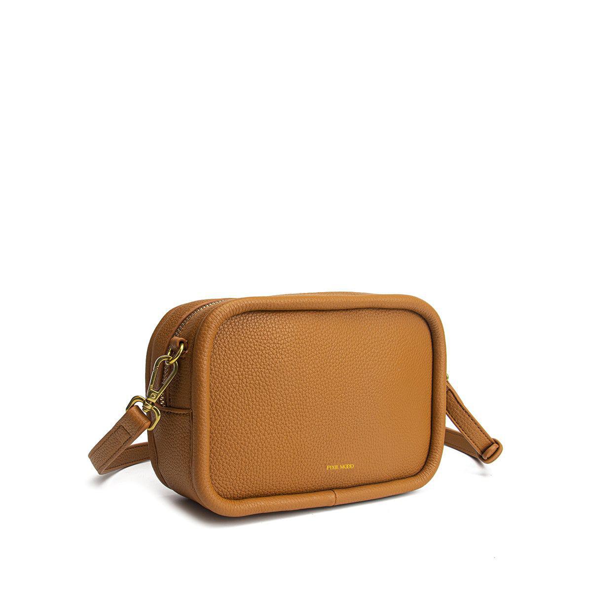 Erika Crossbody Bag | Mustard Pebbled